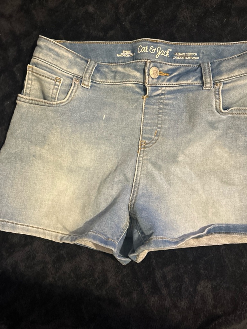 Cat & Jack Faded Light Blue Denim Shorts